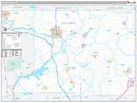 Columbia, Wi Carrier Route Wall Map