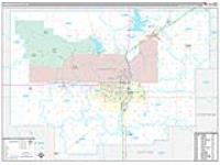 Comanche, Ok Carrier Route Wall Map