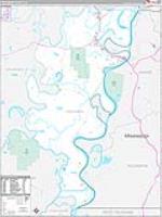 Concordia Parish (), La Carrier Route Wall Map