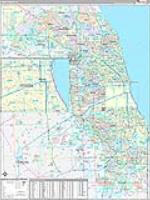 Cook, Il Wall Map Zip Code