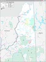 Coos, Nh Carrier Route Wall Map