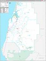 Coos, Or Wall Map Zip Code