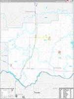 Cotton, Ok Carrier Route Wall Map