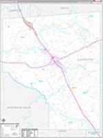 Covington, Ms Carrier Route Wall Map