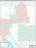 Crawford, Mi Carrier Route Wall Map