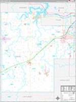 Creek, Ok Carrier Route Wall Map