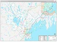 Cumberland, Me Carrier Route Wall Map
