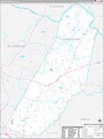 Cumberland, Va Carrier Route Wall Map
