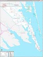 Currituck, Nc Carrier Route Wall Map