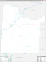 Custer County, MT Zip Code Wall Map Basic Style by MarketMAPS - MapSales