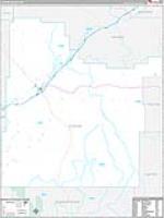 Custer, Mt Carrier Route Wall Map