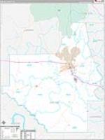 Dallas, Al Carrier Route Wall Map