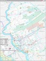 Dauphin, Pa Carrier Route Wall Map