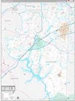 Davidson, Nc Carrier Route Wall Map