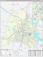 Davidson, Tn Carrier Route Wall Map