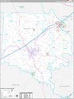 Davie, Nc Wall Map Zip Code