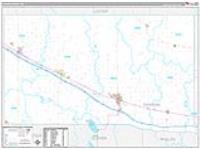 Dawson, Ne Carrier Route Wall Map