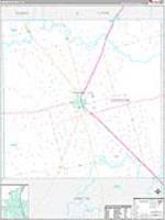 Dawson, Tx Carrier Route Wall Map