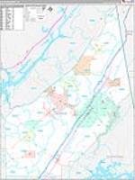 Dekalb, Al Carrier Route Wall Map