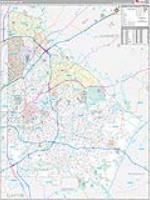 Dekalb, Ga Carrier Route Wall Map