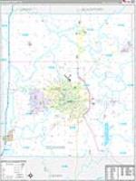 Delaware, In Carrier Route Wall Map