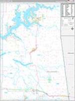 Delaware, Ok Carrier Route Wall Map