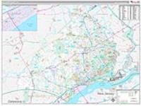 Delaware, Pa Carrier Route Wall Map