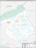 Dickenson, Va Carrier Route Wall Map