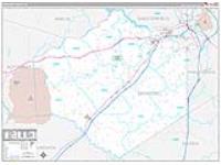 Dinwiddie, Va Carrier Route Wall Map