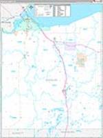 Douglas, Wi Carrier Route Wall Map