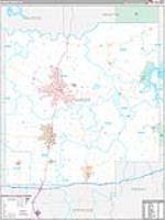 Dubois, In Carrier Route Wall Map