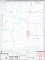 Edgar, Il Wall Map Zip Code