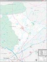 Edgefield, Sc Carrier Route Wall Map