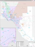 El Paso County, TX Zip Code Wall Map Red Line Style by MarketMAPS ...