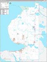 Emmet, Mi Carrier Route Wall Map