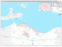 Erie, Oh Wall Map Zip Code