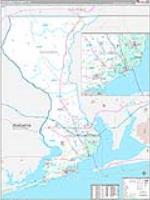 Escambia, Fl Wall Map Zip Code