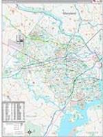Fairfax, Va Carrier Route Wall Map
