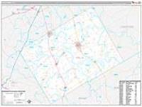 Falls, Tx Carrier Route Wall Map