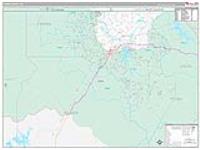 Fannin, Ga Carrier Route Wall Map