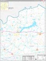 Fannin, Tx Carrier Route Wall Map