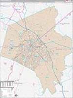 Fayette, Ky Carrier Route Wall Map