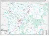 Fayette, Pa Carrier Route Wall Map