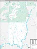 Ferry, Wa Carrier Route Wall Map
