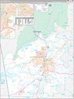 Floyd, Ga Carrier Route Wall Map