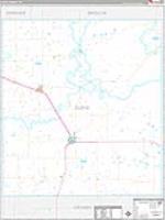 Floyd, Tx Carrier Route Wall Map