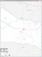 Foard, Tx Carrier Route Wall Map