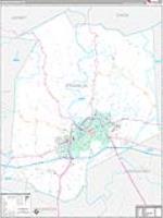 Franklin, Ky Carrier Route Wall Map