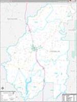 Franklin Parish (), La Carrier Route Wall Map