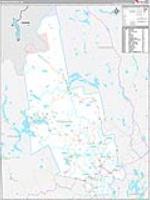 Franklin, Me Carrier Route Wall Map